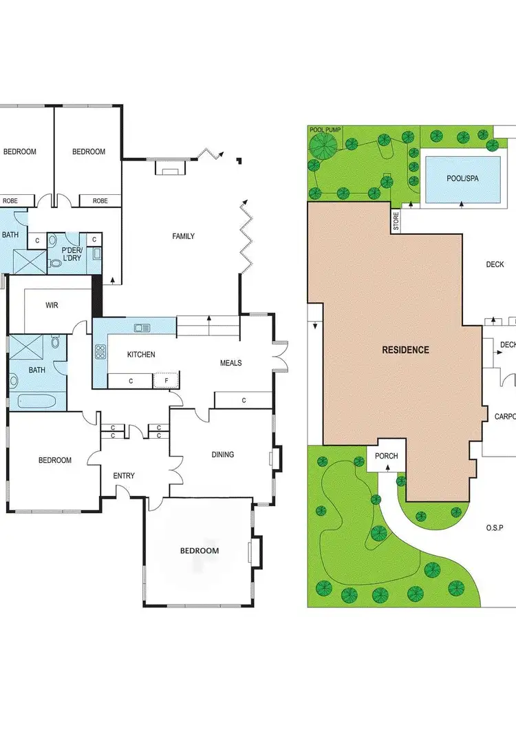 Floorplan of Homely house listing, 8 Berkeley Grove, Brighton East VIC 3187