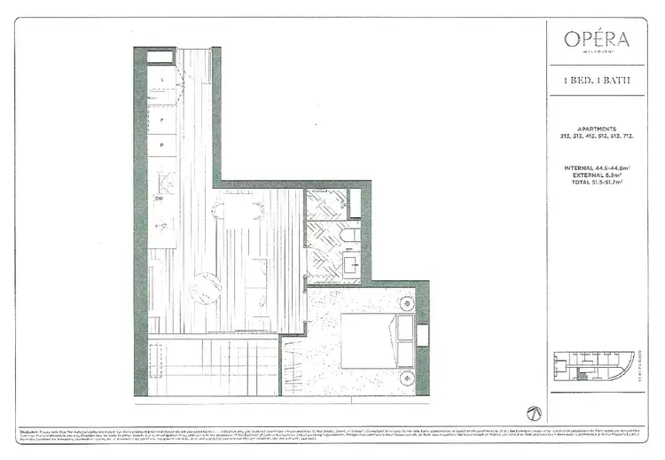 Floorplan of Homely apartment listing, 413/450 St Kilda Road, Melbourne VIC 3004