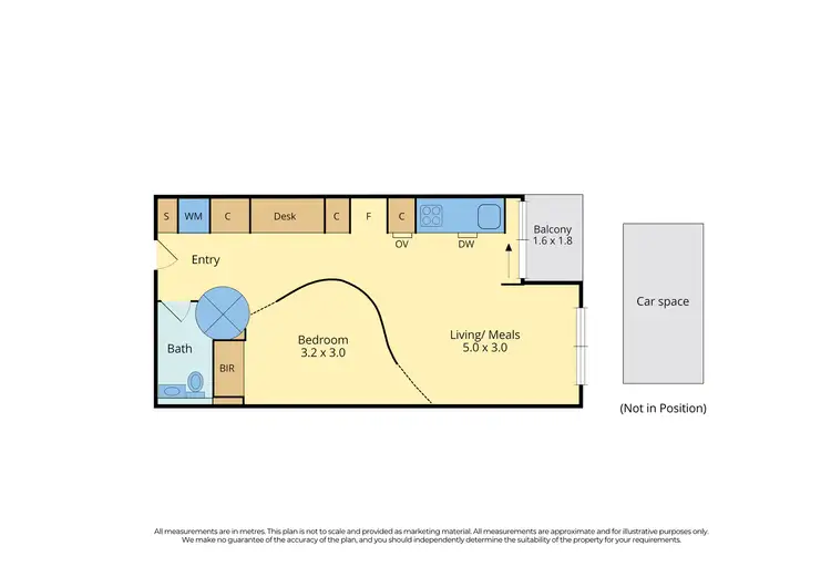 Floorplan of Homely apartment listing, 1511/22 Dorcas Street, Southbank VIC 3006