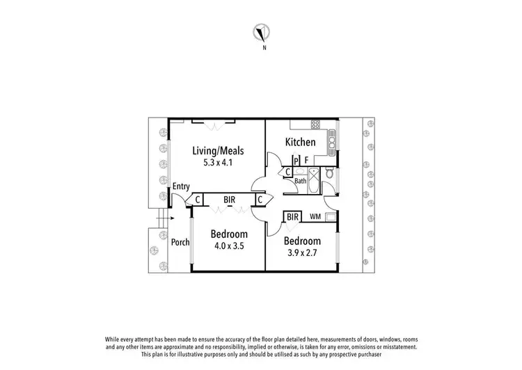 Floorplan of Homely unit listing, 7/7 Kenilworth Parade, Ivanhoe VIC 3079