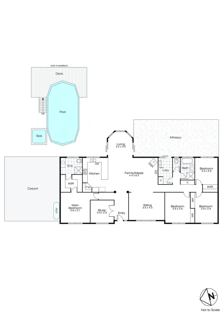 Floorplan of Homely house listing, 101 Lake Road, Beaufort VIC 3373