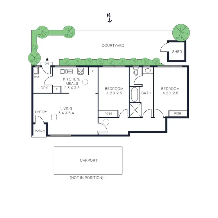 Floorplan of Homely unit listing, 5/12 Argyle Street, Bentleigh East VIC 3165