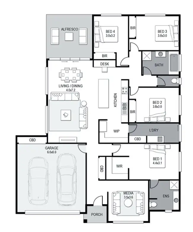 Floorplan of Homely house listing, 236 8759 Northern Highway Avenue, Echuca VIC 3564