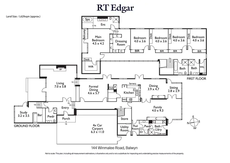 Floorplan of Homely house listing, 144 Winmalee Road, Balwyn VIC 3103