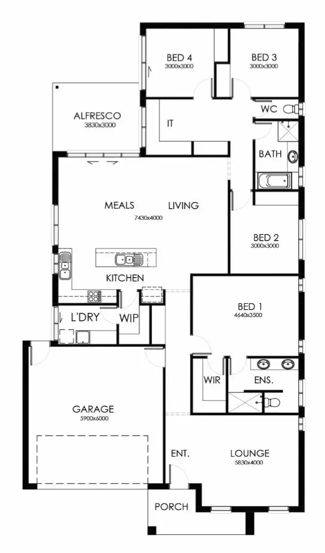 Floorplan of Homely house listing, 254 8759 Northern Highway, Echuca VIC 3564