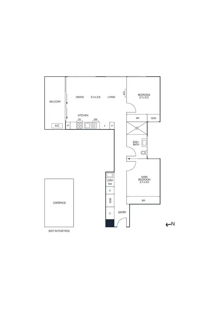 Floorplan of Homely apartment listing, 101/58 Moore Street, Footscray VIC 3011