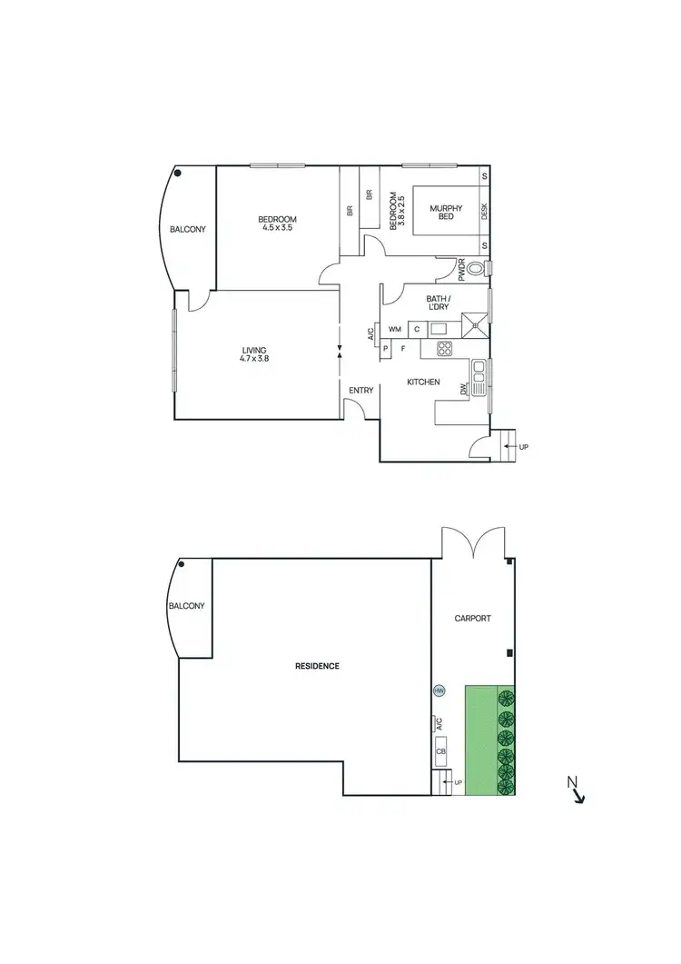 Floorplan of Homely unit listing, 1/4 Gellibrand Street, Williamstown VIC 3016
