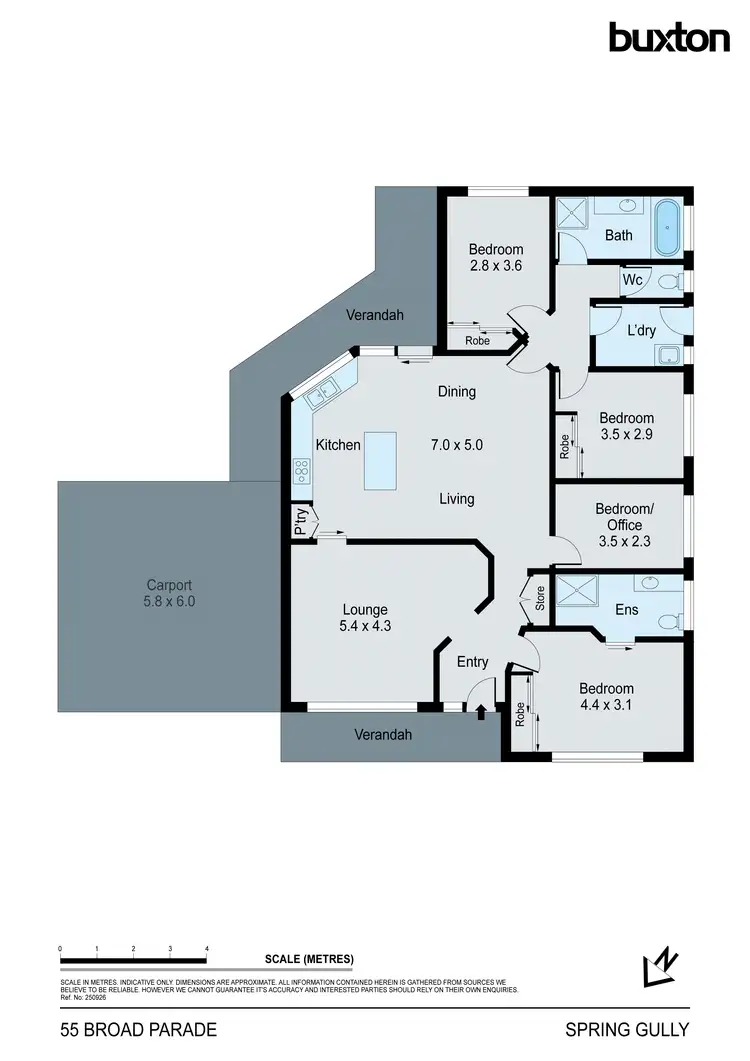Floorplan of Homely house listing, 55 Broad Parade, Spring Gully VIC 3550