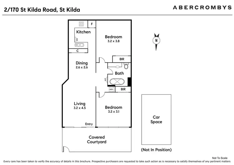 Floorplan of Homely apartment listing, 2/170 St Kilda Road, St Kilda VIC 3182
