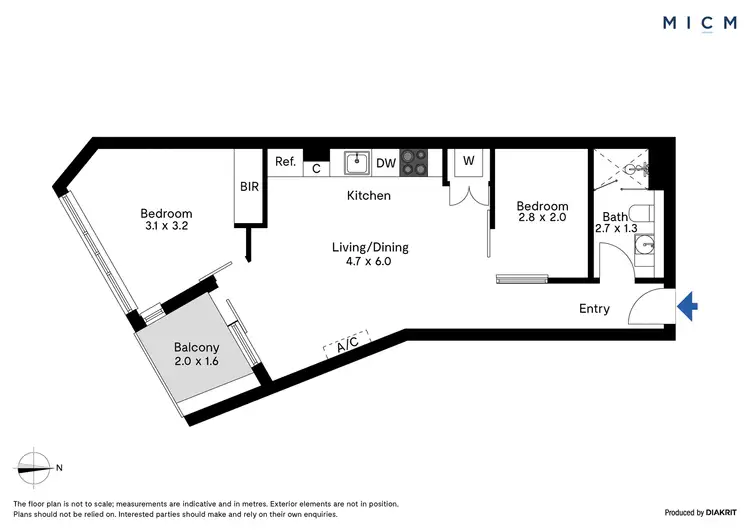 Floorplan of Homely apartment listing, 4313/33 Rose Lane, Melbourne VIC 3000