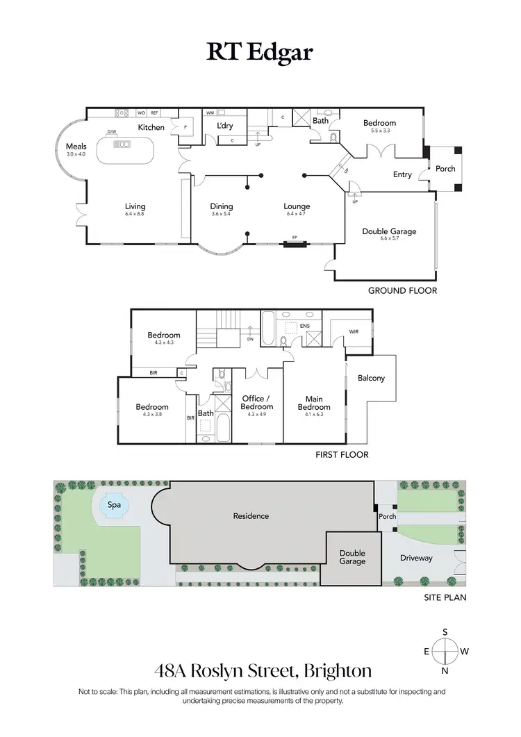 Floorplan of Homely house listing, 48A Roslyn Street, Brighton VIC 3186