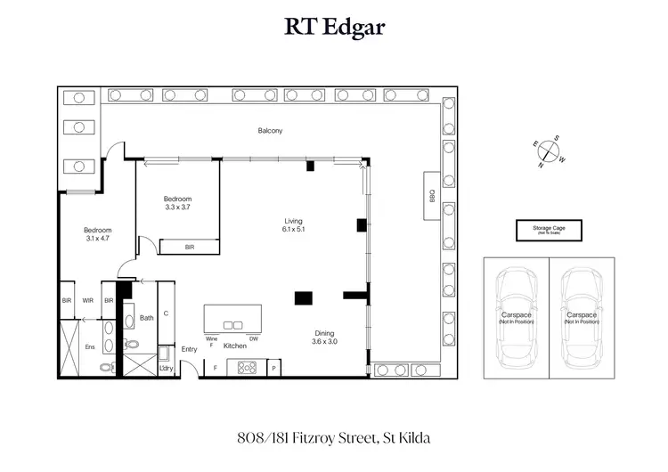 Floorplan of Homely apartment listing, 808/181 Fitzroy Street, St Kilda VIC 3182