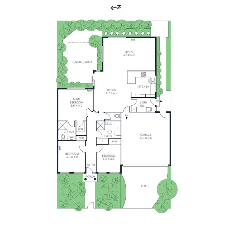 Floorplan of Homely house listing, 50 Nicol Street, Highett VIC 3190