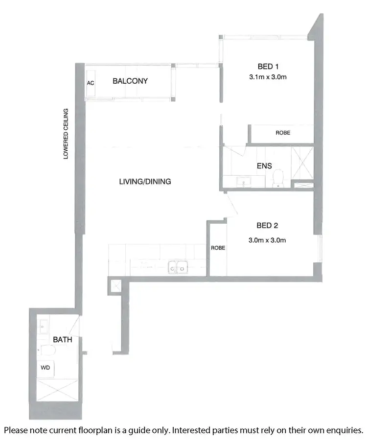 Floorplan of Homely apartment listing, 1303/618 Lonsdale Street, Melbourne VIC 3000