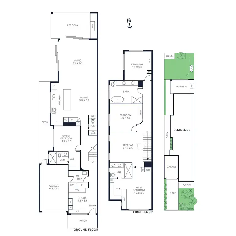 Floorplan of Homely townhouse listing, 18b Lahona Avenue, Bentleigh East VIC 3165