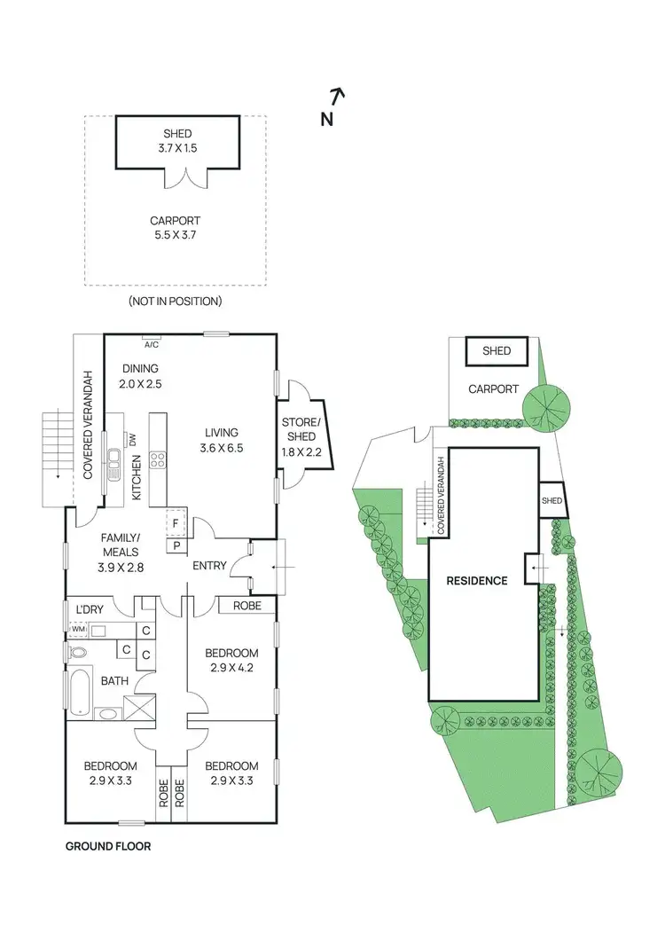 Floorplan of Homely house listing, 1/11 Fahey Crescent, Yallambie VIC 3085