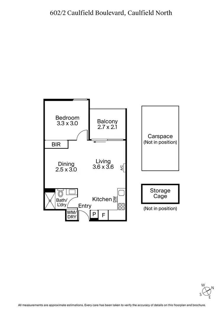 Floorplan of Homely apartment listing, 602/2 Caulfield Boulevard, Caulfield North VIC 3161