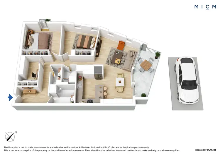 Floorplan of Homely apartment listing, 12/1 Riverside Quay, Southbank VIC 3006