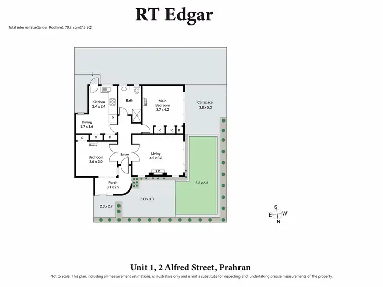 Floorplan of Homely apartment listing, 1/2 Alfred Street, Prahran VIC 3181