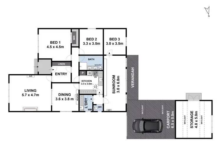 Floorplan of Homely house listing, 6 Lancaster Avenue, Newtown VIC 3220