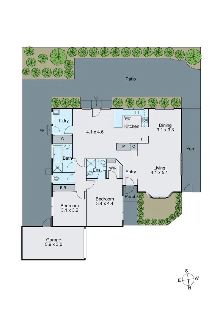 Floorplan of Homely villa listing, 2/29 Turner Avenue, Glen Huntly VIC 3163