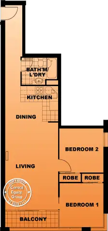 Floorplan of Homely apartment listing, 503/118 Dudley Street, West Melbourne VIC 3003