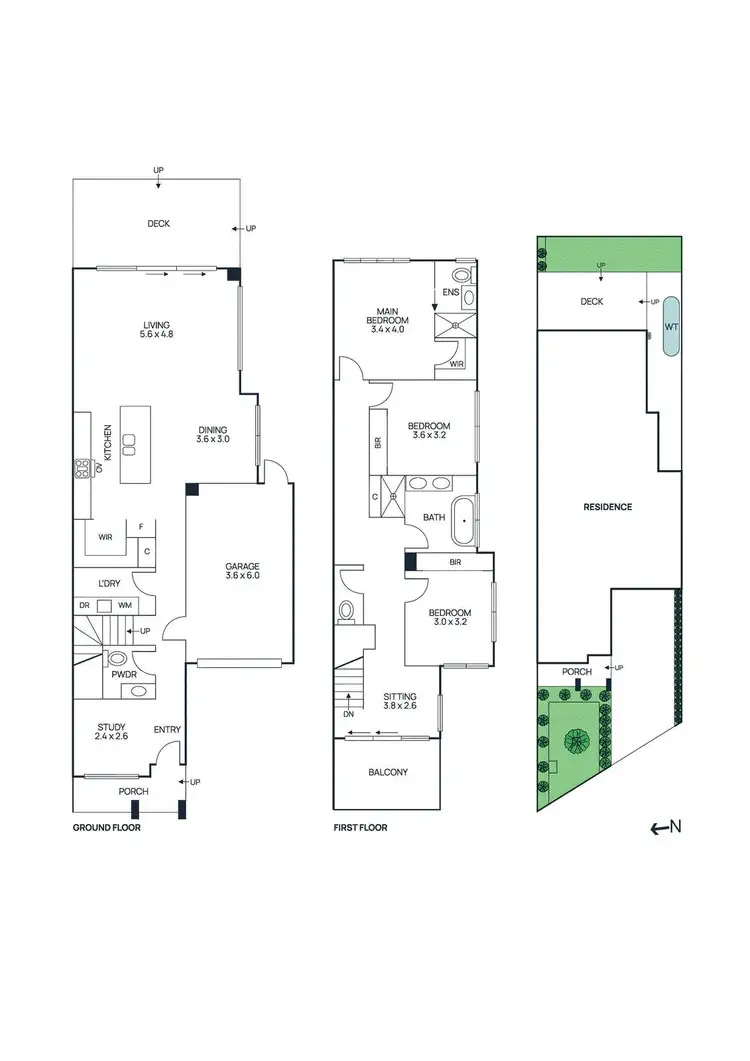Floorplan of Homely townhouse listing, 20 Bruce Street, Newport VIC 3015