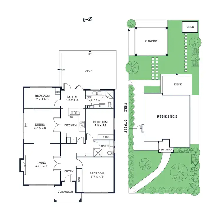 Floorplan of Homely house listing, 26 Donaldson Street, Bentleigh VIC 3204