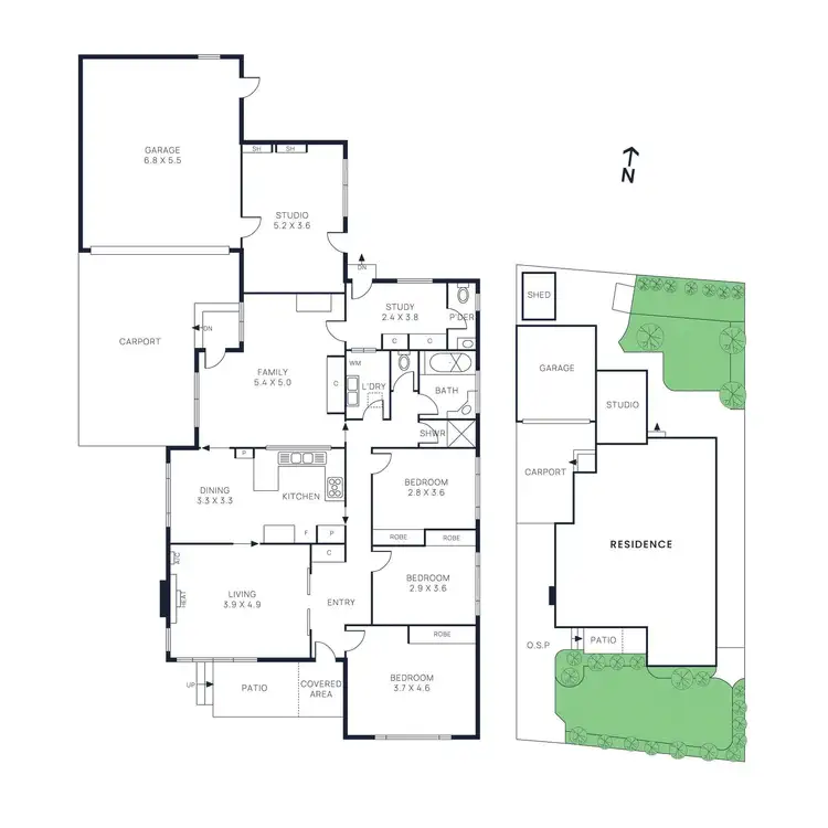 Floorplan of Homely house listing, 56 Gladesville Drive, Bentleigh East VIC 3165