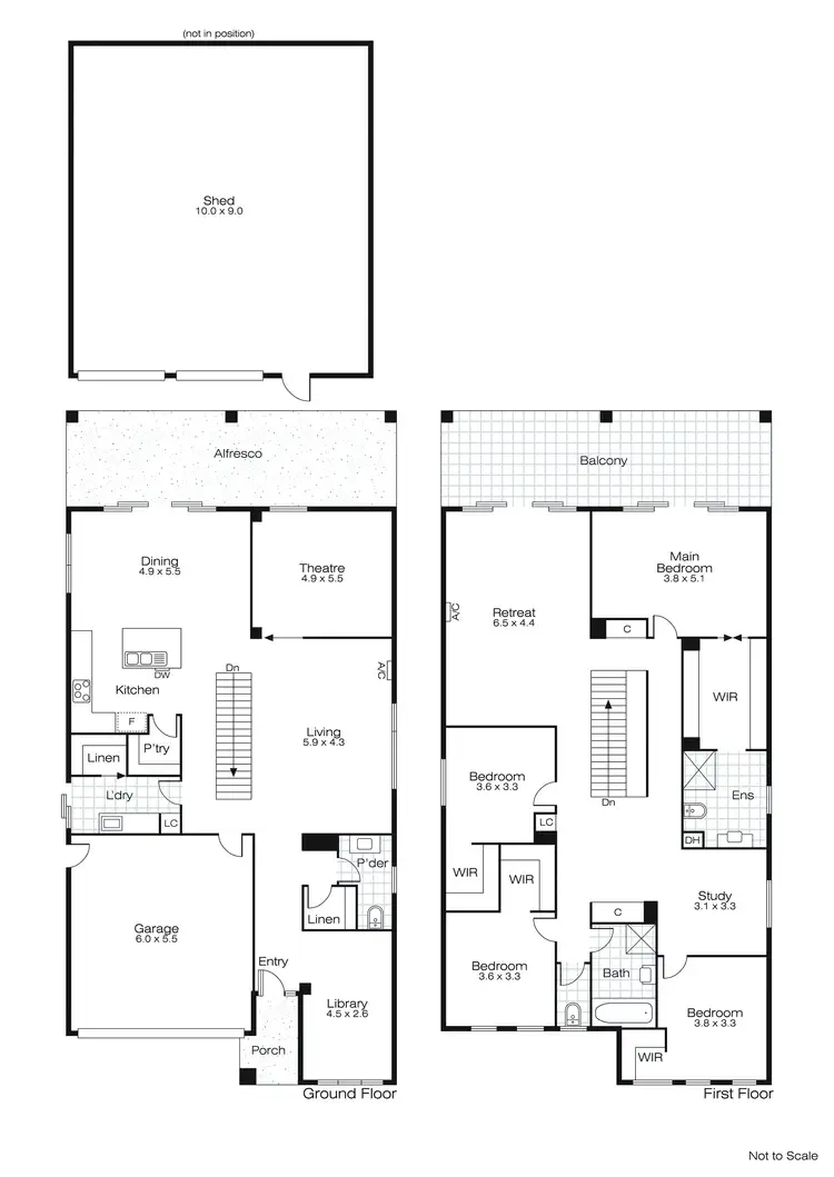 Floorplan of Homely house listing, 604 Chisholm Street, Black Hill VIC 3350