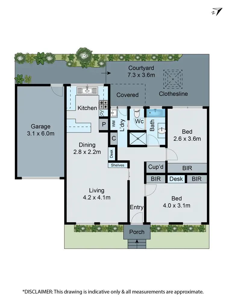 Floorplan of Homely unit listing, 6/577 High Street Road, Mount Waverley VIC 3149