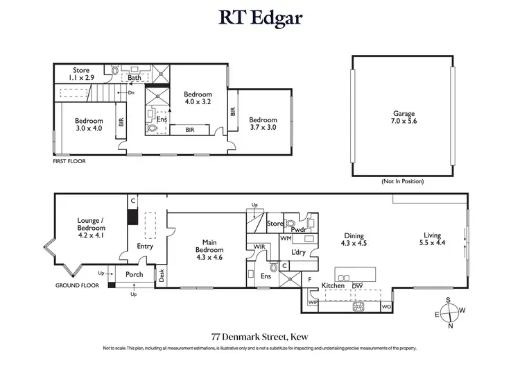 Floorplan of Homely house listing, 77 Denmark Street, Kew VIC 3101