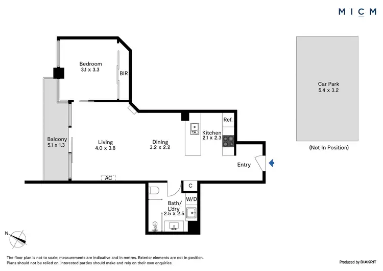 Floorplan of Homely apartment listing, 176/100 Kavanagh Street, Southbank VIC 3006