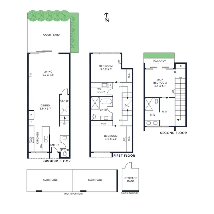 Floorplan of Homely townhouse listing, 2/31 Lillimur Road, Ormond VIC 3204