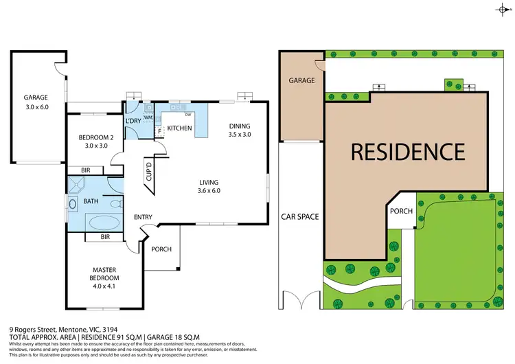 Floorplan of Homely house listing, 9 Rogers Street, Mentone VIC 3194