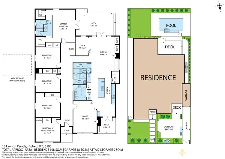 Floorplan of Homely house listing, 18 Lawson Parade, Highett VIC 3190