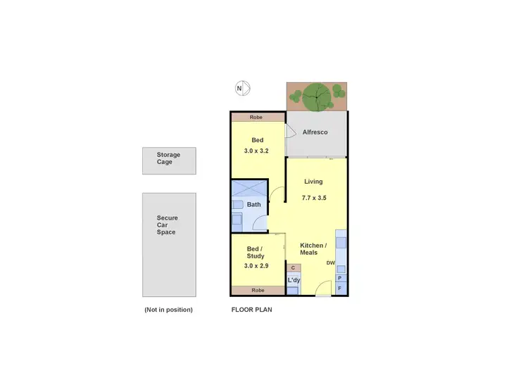 Floorplan of Homely apartment listing, 9/5 Curlew Court, Doncaster VIC 3108