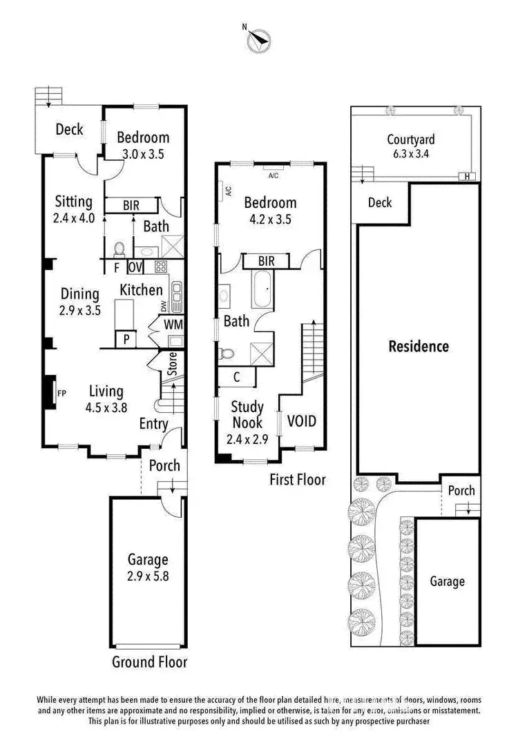 Floorplan of Homely townhouse listing, 9/12-16 Jika Street, Heidelberg VIC 3084