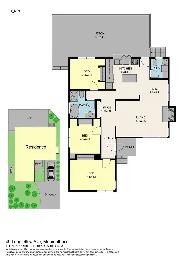 Floorplan of Homely house listing, 49 Longfellow Avenue, Mooroolbark VIC 3138