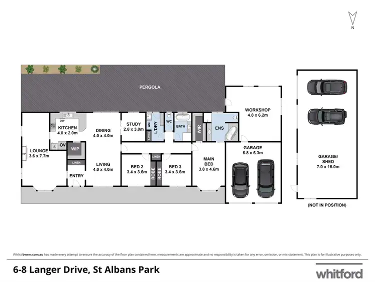 Floorplan of Homely house listing, 6-8 Langer Drive, St Albans Park VIC 3219