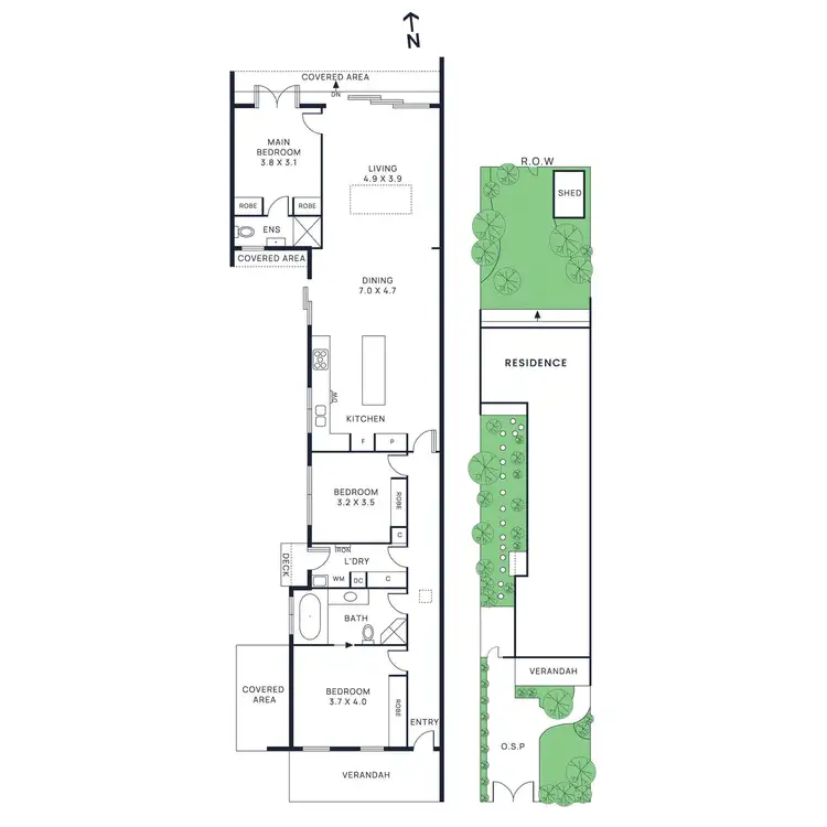 Floorplan of Homely house listing, 13 Mills Street, Hampton VIC 3188