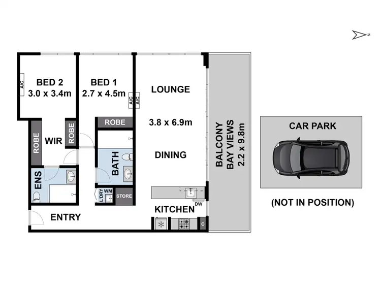 Floorplan of Homely apartment listing, 502/18-20 Cavendish Street, Geelong VIC 3220