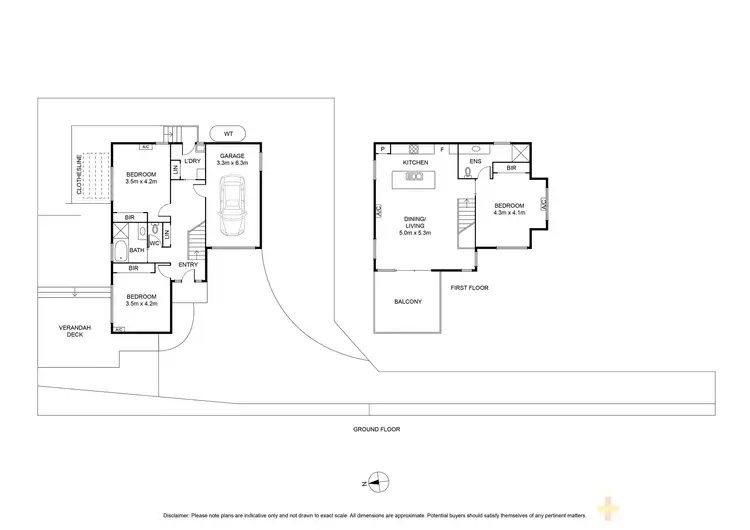 Floorplan of Homely house listing, 2/15 Baker Street, Ocean Grove VIC 3226