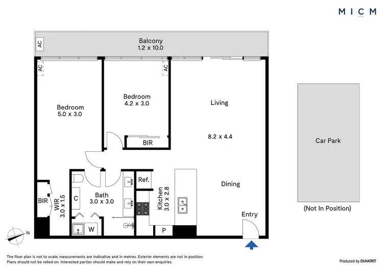 Floorplan of Homely apartment listing, 1412/83 Queensbridge Street, Southbank VIC 3006