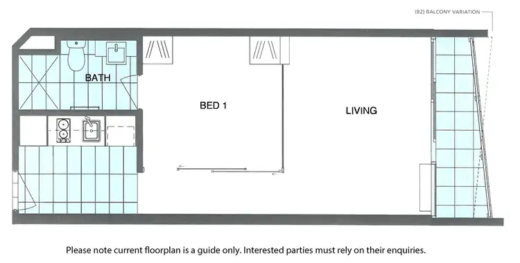 Floorplan of Homely apartment listing, 109/53 Batman Street, West Melbourne VIC 3003