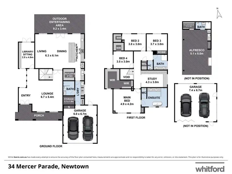 Floorplan of Homely house listing, 34 Mercer Parade, Newtown VIC 3220