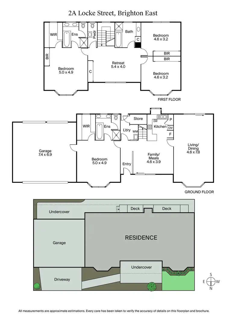 Floorplan of Homely townhouse listing, 2A Locke Street, Brighton East VIC 3187