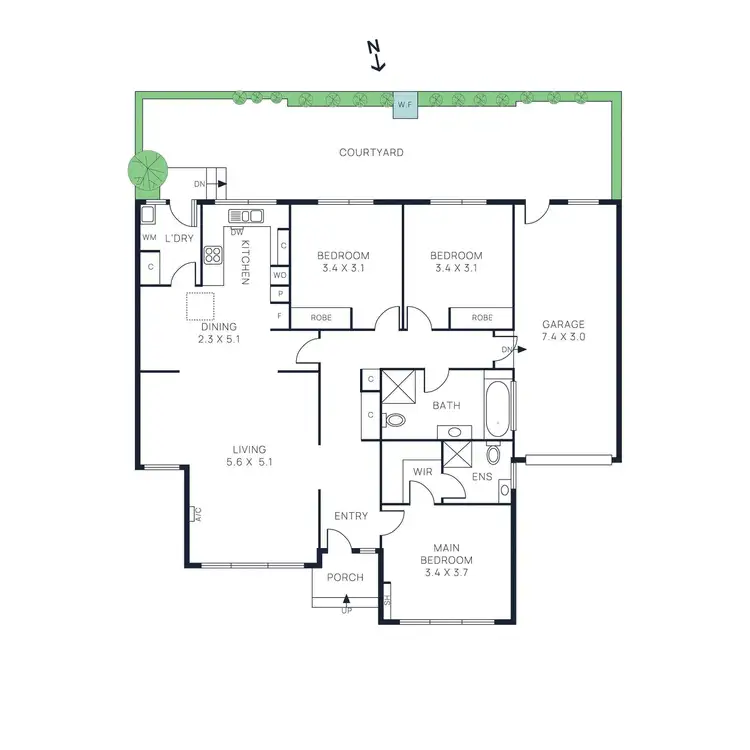 Floorplan of Homely unit listing, 8/46 Cromer Road, Beaumaris VIC 3193