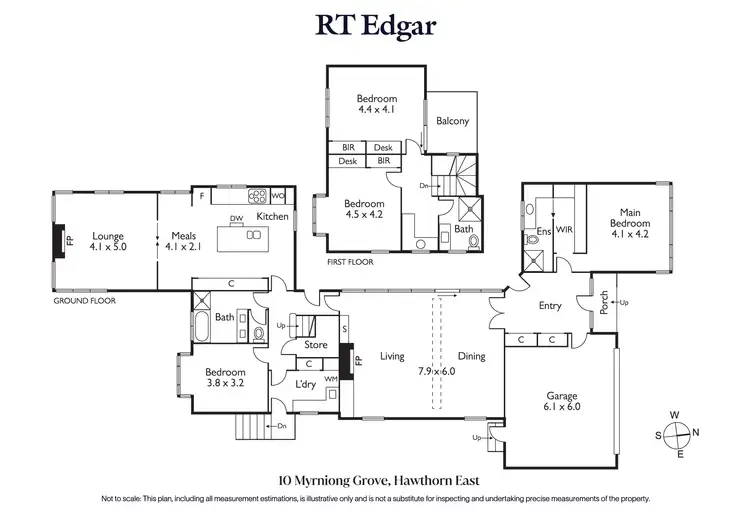 Floorplan of Homely house listing, 10 Myrniong Grove, Hawthorn East VIC 3123