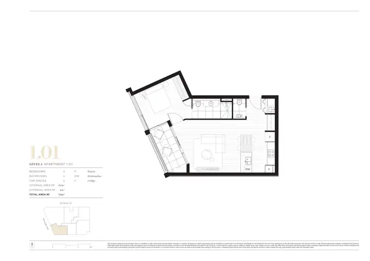 Floorplan of Homely apartment listing, 101/52 St Kilda Road, St Kilda VIC 3182